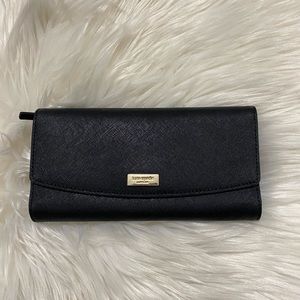 Black Kate Spade Trifold Wallet